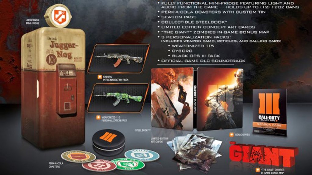 Black ops 3 Collector Edition + MiniFrigo! (COD BO3 Juggernog) INTHEFAME