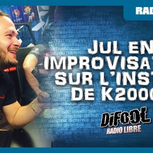 Jul en improvisation sur l'instru de K2000 en live dans la Radio Libre De Difool